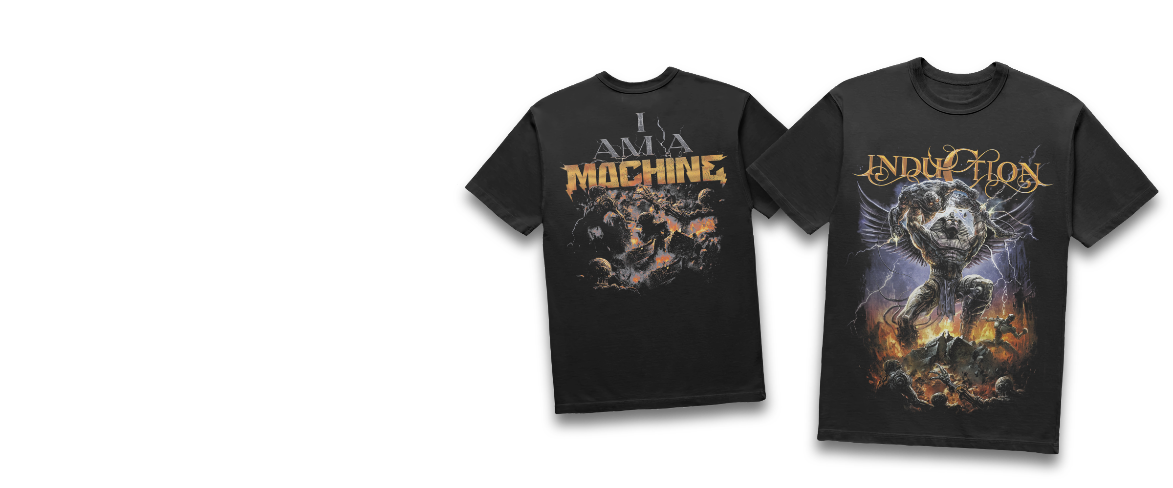 Steel and Thunder T-shirt, front and back